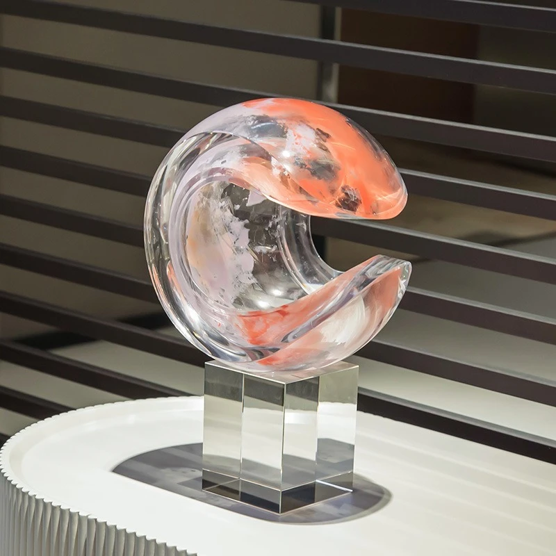 Personalized housewarming gifts, crystal large ornaments porch TV cabinets, light luxury high-end home decorations