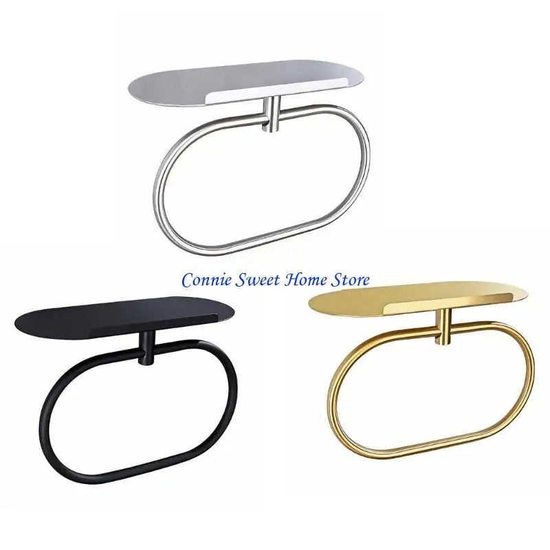 LXAF Corrosion Resistant Towel Rack Wall Mounted Towel Rings Including Reinforced Frame Suitable for Long Service Bathroom Use