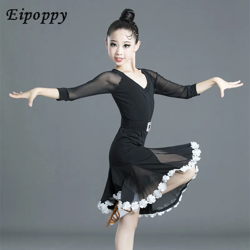 Latin Dance Wear Children's High-End Performance Competition Practice Dance Dress