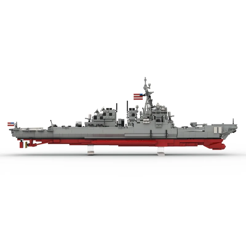 1051 قطعة MOC DDG Arleigh Burke الطيران I نسخة خلق نموذج اللبنات لعبة لتقوم بها بنفسك الإبداعية هدية الكريسماس فكرة الطوب الاطفال