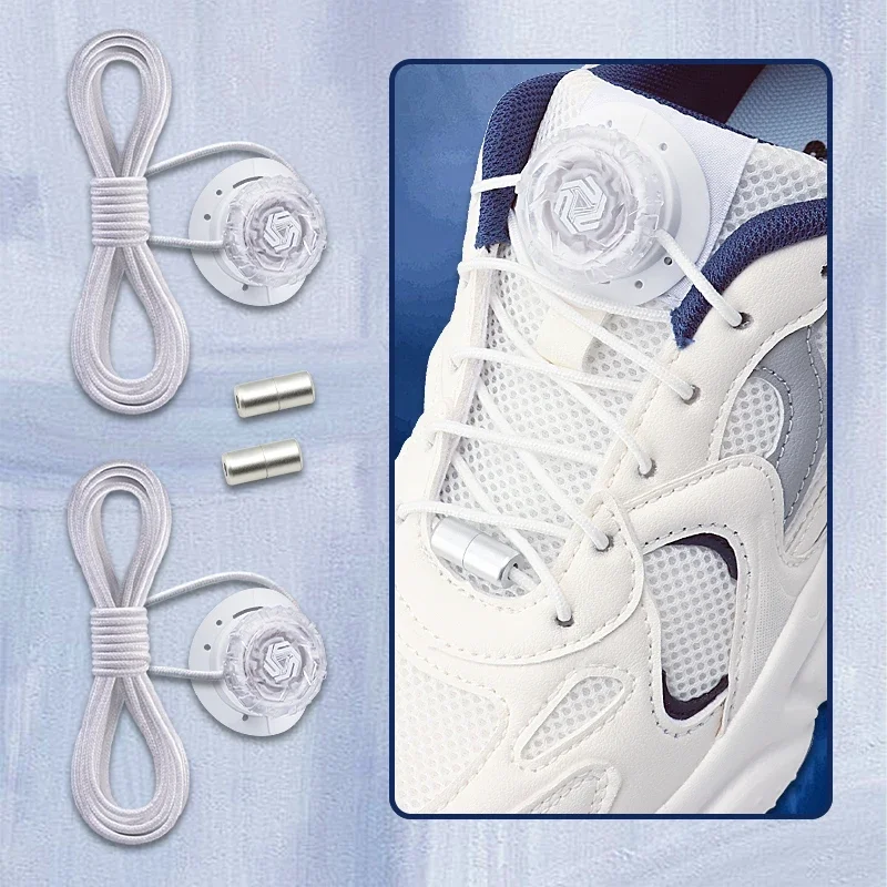 Thick Rope Tennis Sneakers Shoelace Install Simple Swivel Buckle Shoe Laces Automatic Shoelaces Without Ties Shoes Accessories