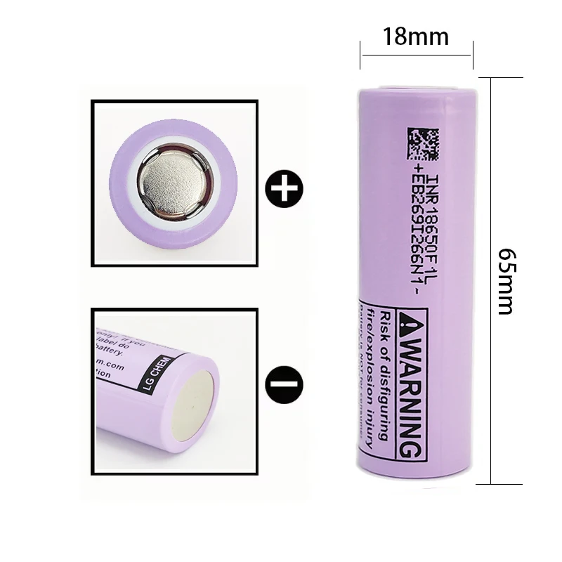 100% New Original NCR18650B 3.7V 3200mAh 18650 Battery Pointed Head Rechargeable Battery for Flashlight Portable Fan Razor