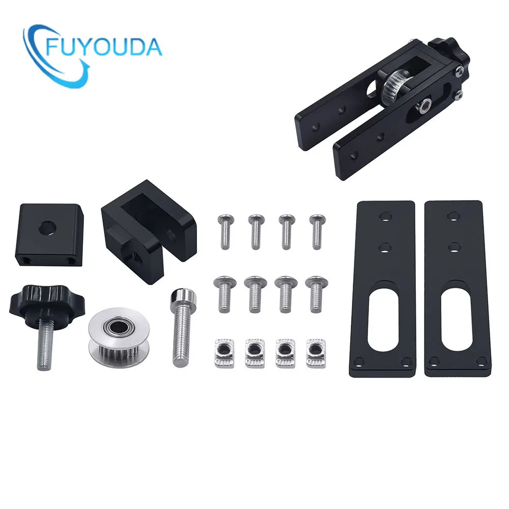 Courroie synchrone axe X 2020 pour Creality Ender-3/Ender3 Pro/Ender3 V2/CR-10/CR-10 V3, mise à niveau 2040, tendeur de redressement extensible