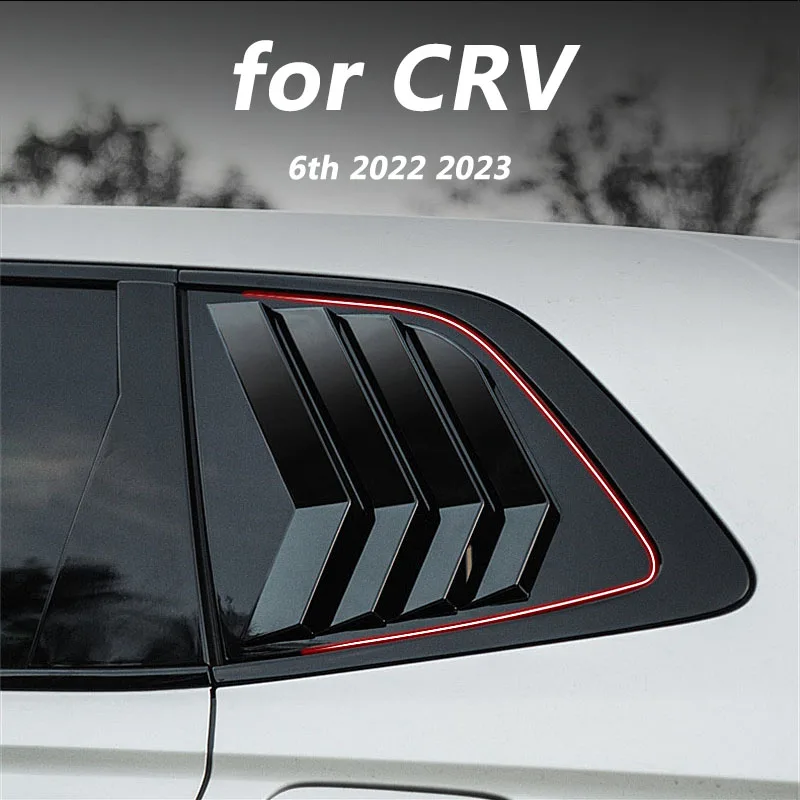 for Honda CRV CR-V 6th 2023 Car body decoration rear triangle window blinds modification special accessories