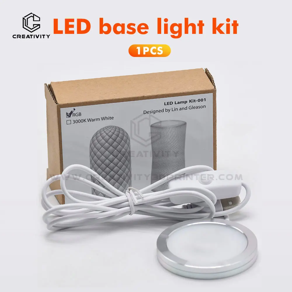 Creativity For Labx1 Led Lamp Kit 001 Warm white and colorful  Light Kit Led Light  Mouse Wireless Diy Model 3d Printing Parts