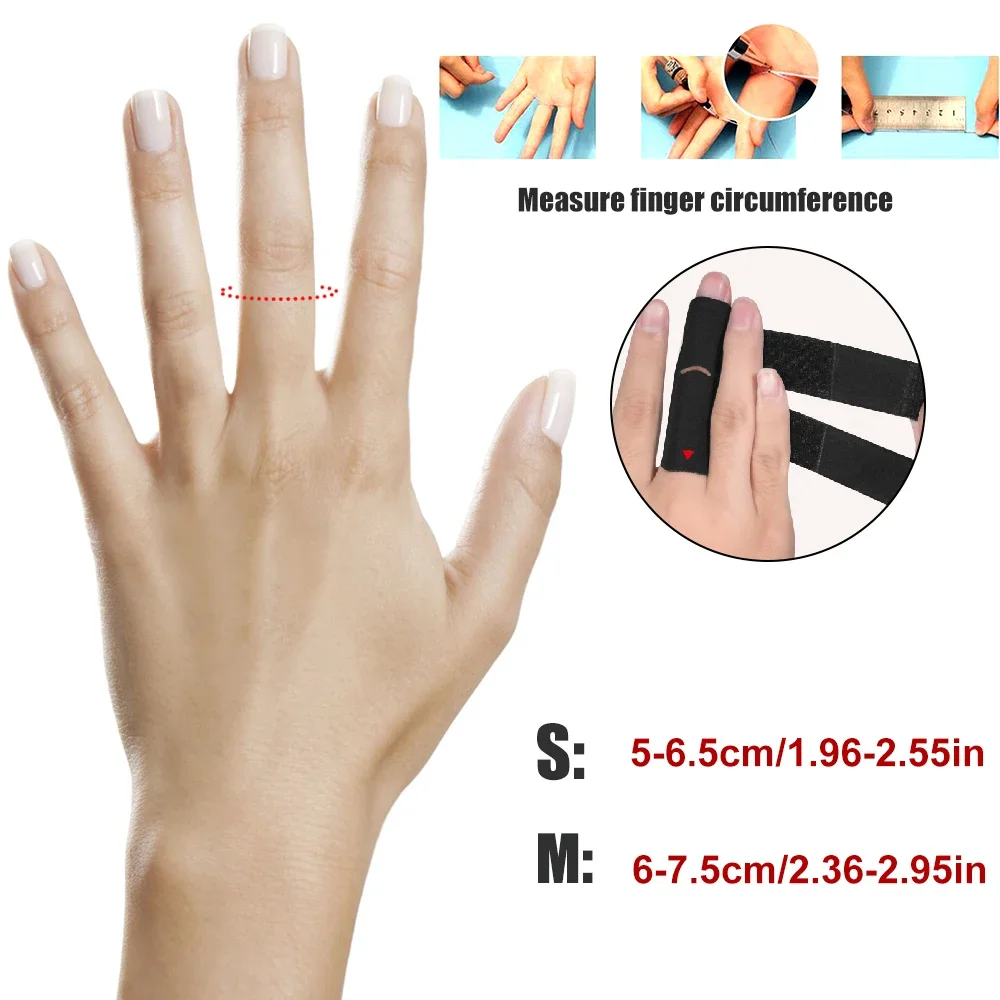 1PC Adjustable Finger Splint & Support Brace 1PC, Finger Joint Protector Sleeve for Basketball, Volleyball and Sports - view 2