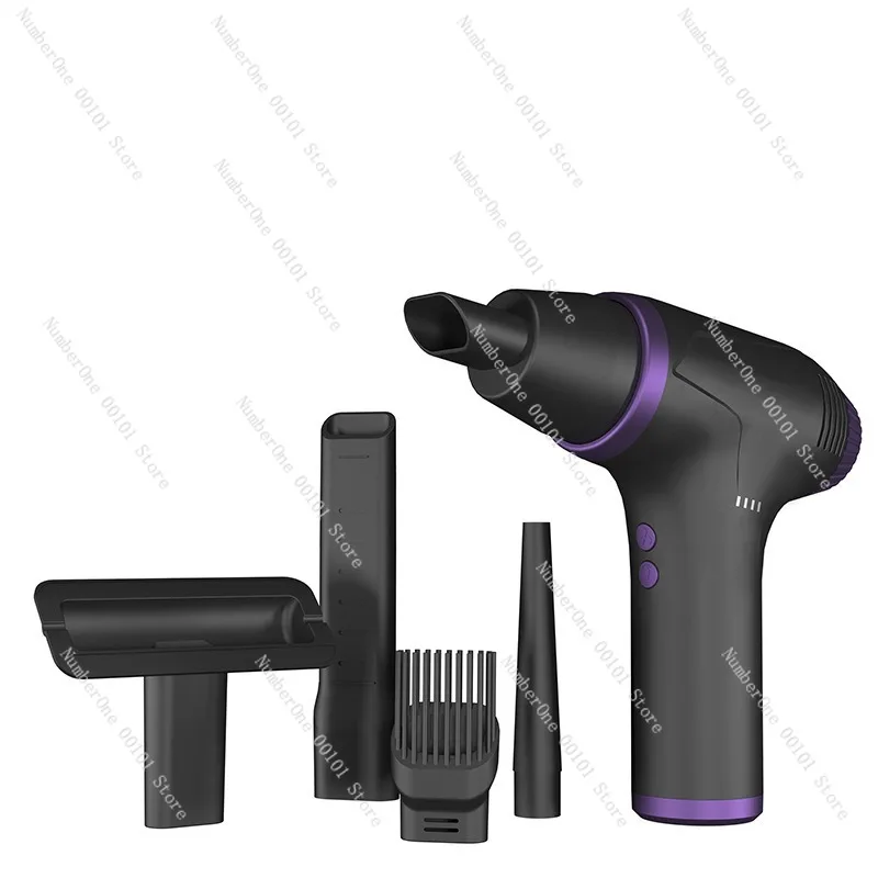 USB wireless charging dust blower: handheld vacuum cleaner, keyboard computer car blowing and suction all-in-one machine