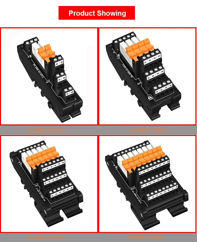 Schlanke DIN-Schienenmontage DC5V 12V 24V SPST 5A HF41F Relaismodul SPS-Treiberplatine Ausgangsverstärkerplatine – Detail 7