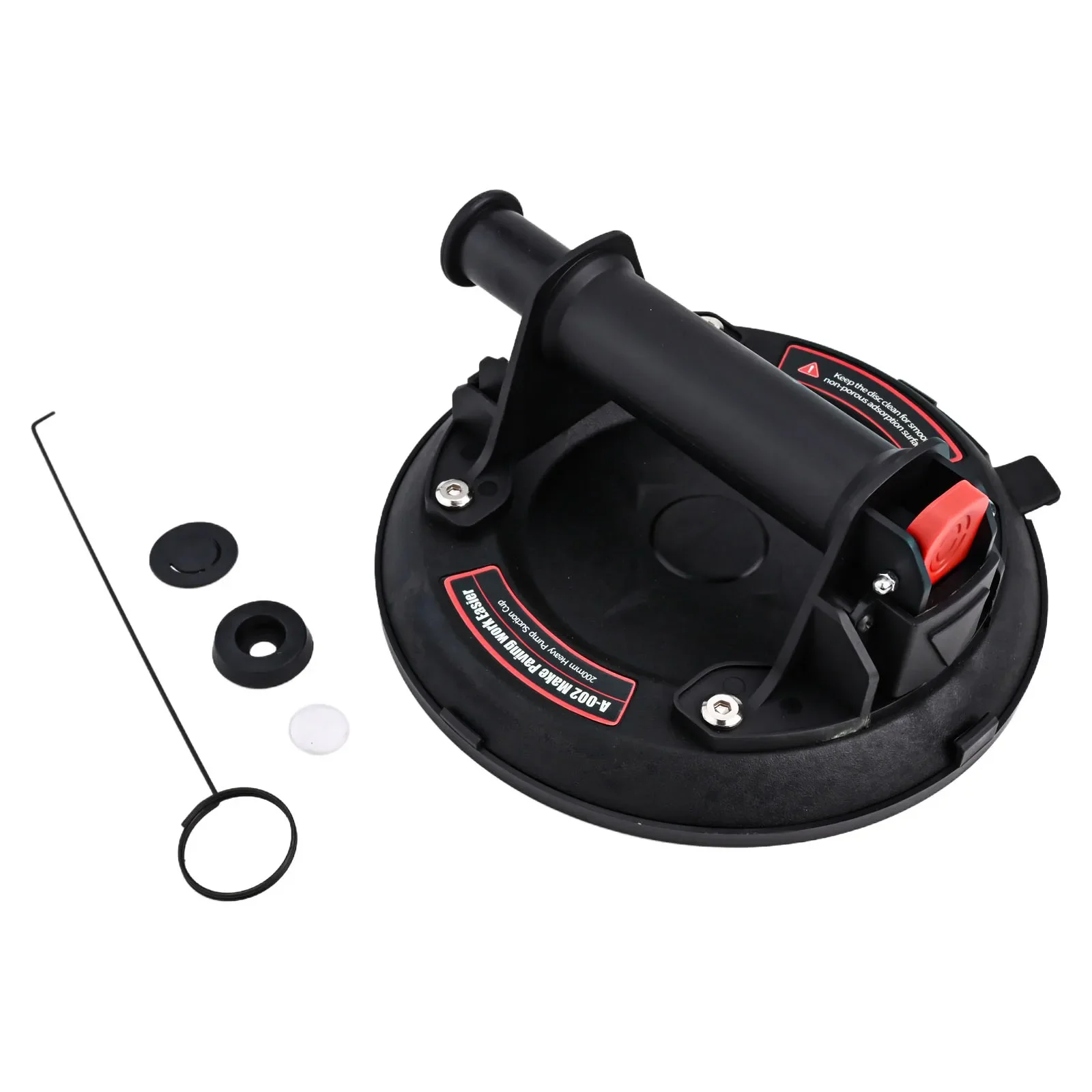 

Heavy-duty Suction Glass Fixing Tool 21*21*11cm 8-inch Air Pump Suction Extractor Black Heavy Duty Suction Lifter