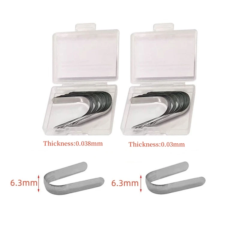 30Pcs dental matrix Toflimel contour matrix stainless steel double contour matrix with 0.03mm/0.038mm dental material