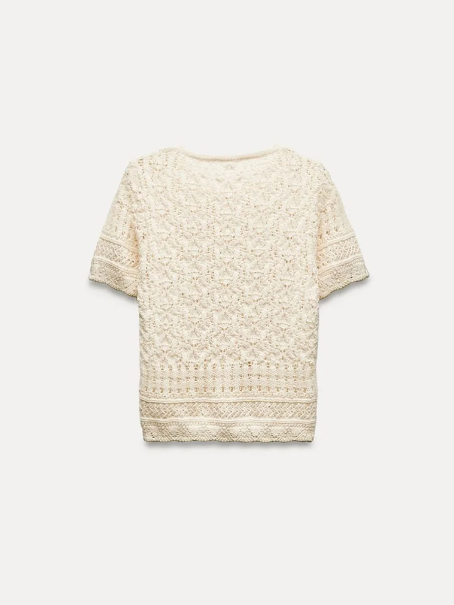 เสื้อคลุมไหมพรมถักสำหรับผู้หญิง รุ่นใหม่สำหรับฤดูร้อน ตกแต่งด้วยกระดุมมุก ดีไซน์ทันสมัย ทรงเข้ารูป เหมาะสำหรับใส่ไปทำงาน ป้องกันลม