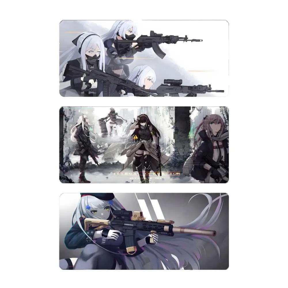 Cool Tactical Game G-Girls' Frontline Mouse Pad Large Gaming Mousepad with Stitched Edges Thickened Desk Mat PC