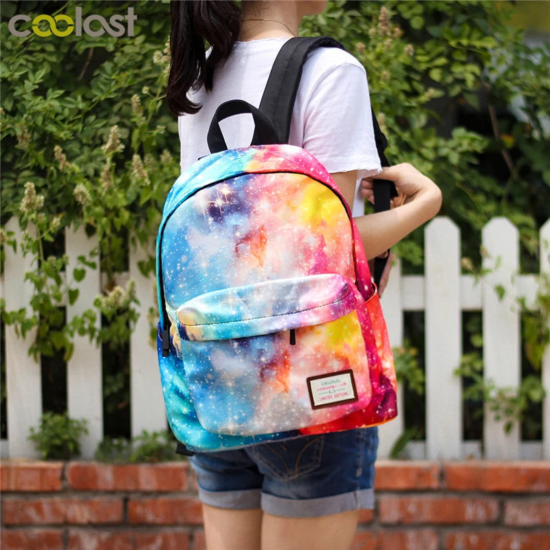 Galaxy Backpack For Teenage Girls Universal Star Women Bags Starry Night School Backpack Children School Bags Teen College Bag