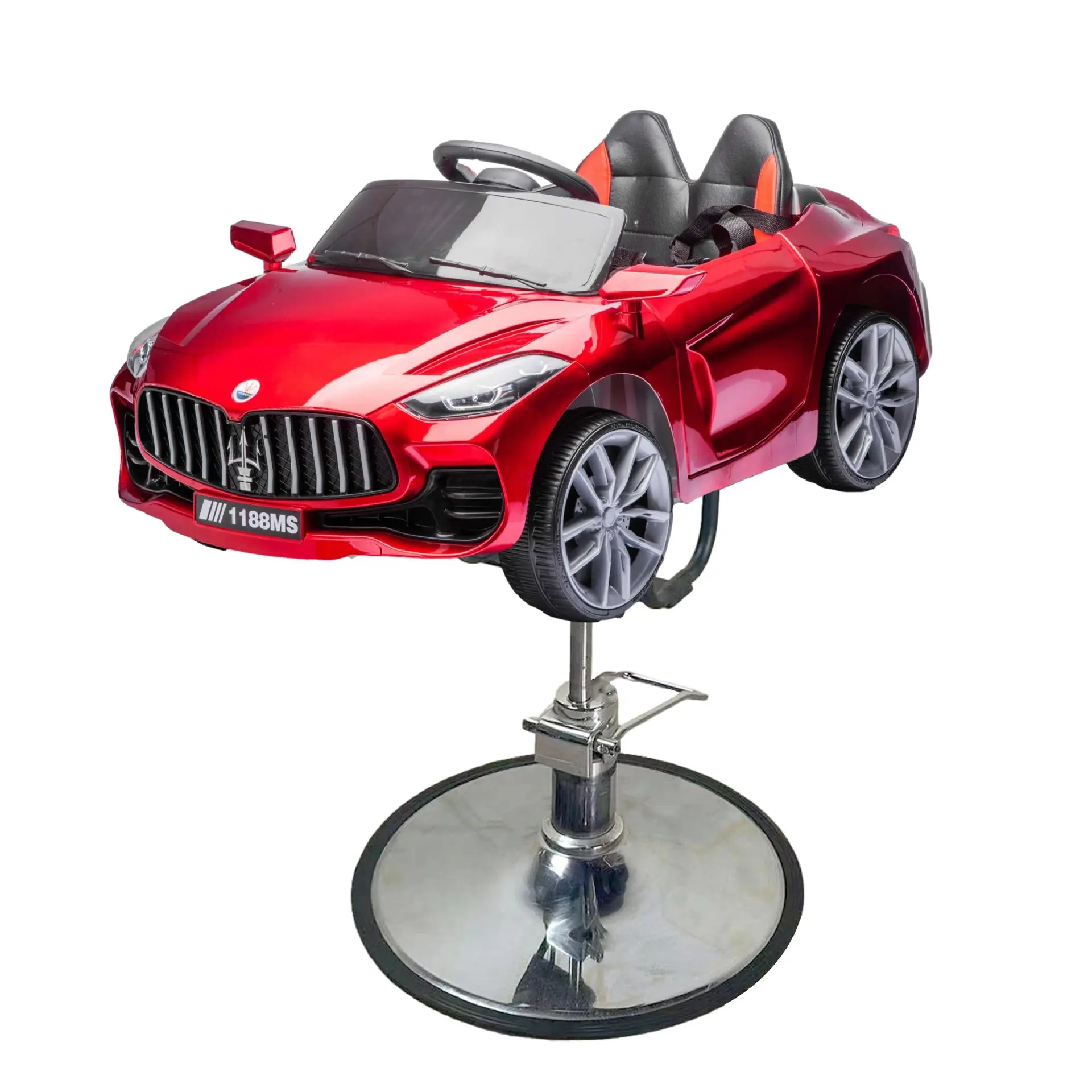 Cadeira barbeiro para cabeleireiro, Equipamento de corte para crianças, Barbearia