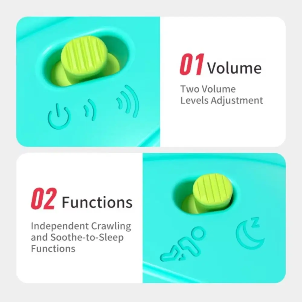 Light&Music Musical Turtle Flat Ground Escape Educational Moving Walking Turtle Automatic Sensing Simulation Crawling Turtle