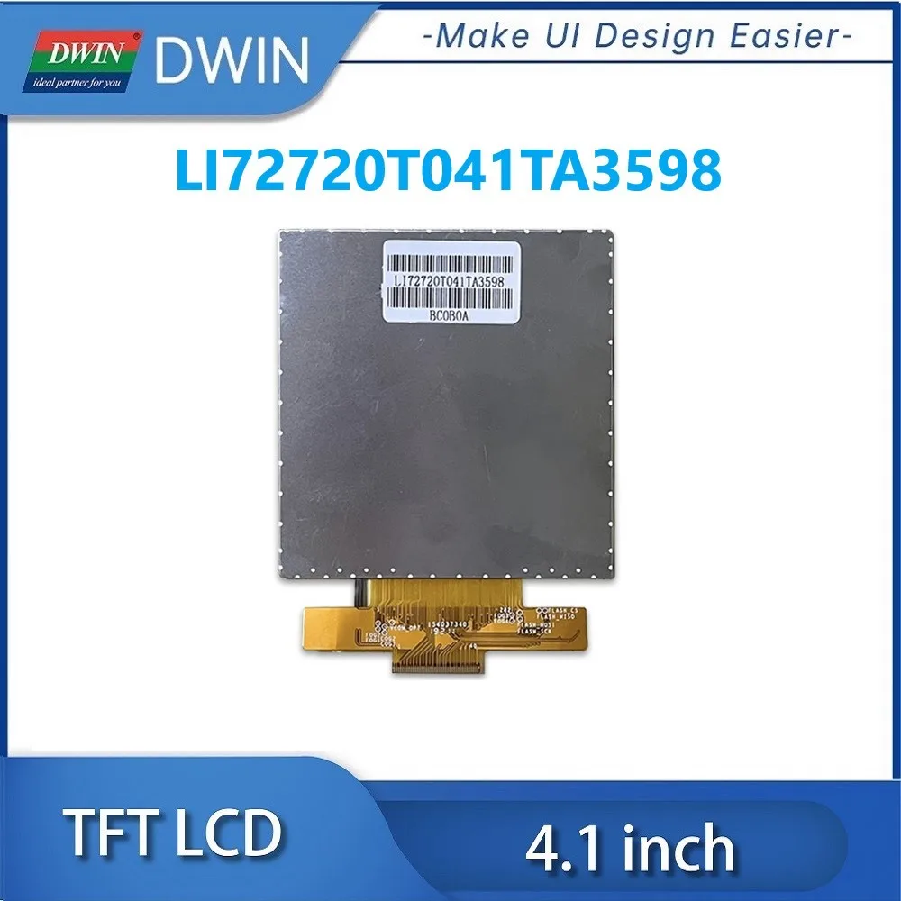 DWIN 4.1 Inch Incell IPS TFT LCD Module MIPI 720x720 350 Bright 40PIN With Capacitive Touch LI72720T041TA3598