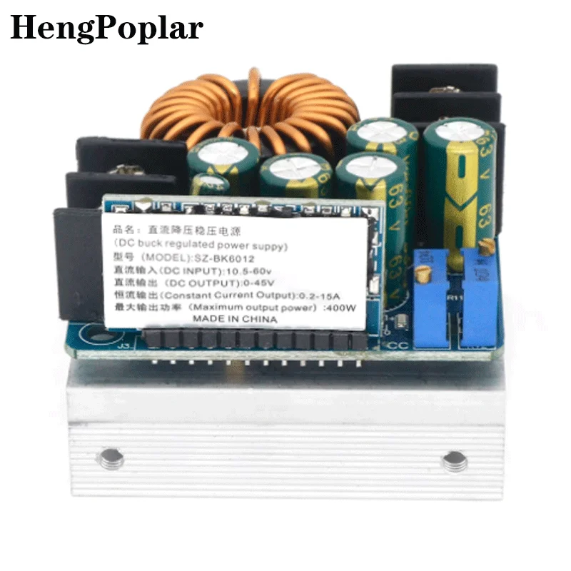 DC-DC 400W High-power Step Down Buck Converter DC 10V-60V Constant Voltage Constant Current Adjustable Power Supply Module