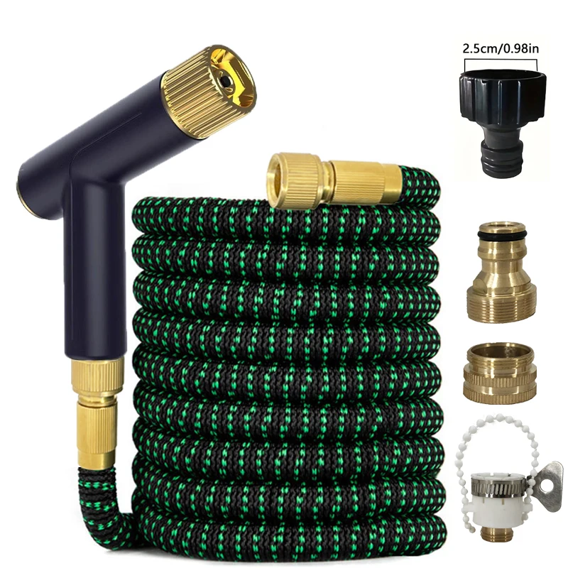 

Самый продаваемый гибкий садовый шланг, регулируемый водяной пистолет высокого давления для автомойки, двойной латексный прочный ирригационный поливочный пистолет