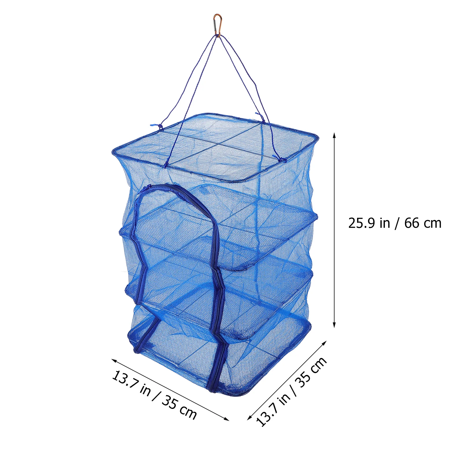 Hanging Basket Foldable Fish Cage Miss Fishnets Mesh Dryer Rack Nylon Drying Fishing