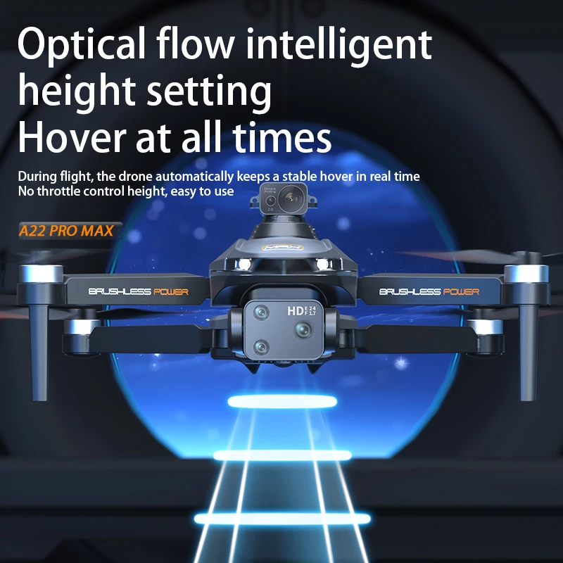 새로운 A22 Pro Max RC 드론 4K HD 전문가용 카메라 비행기 5G WIFI FPV GPS UAV 스크린 리모컨 쿼드콥터 드론 장난감