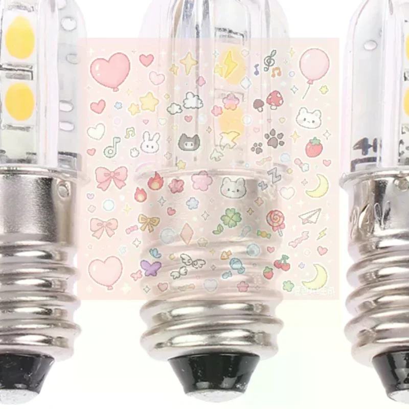 E10 Led Bulb 6V 12V 24V Upgrade Bulbs 4LED Lamp Replacement For Torch Indicator Bulb Headlight Motor Bicycle LED Bulbs
