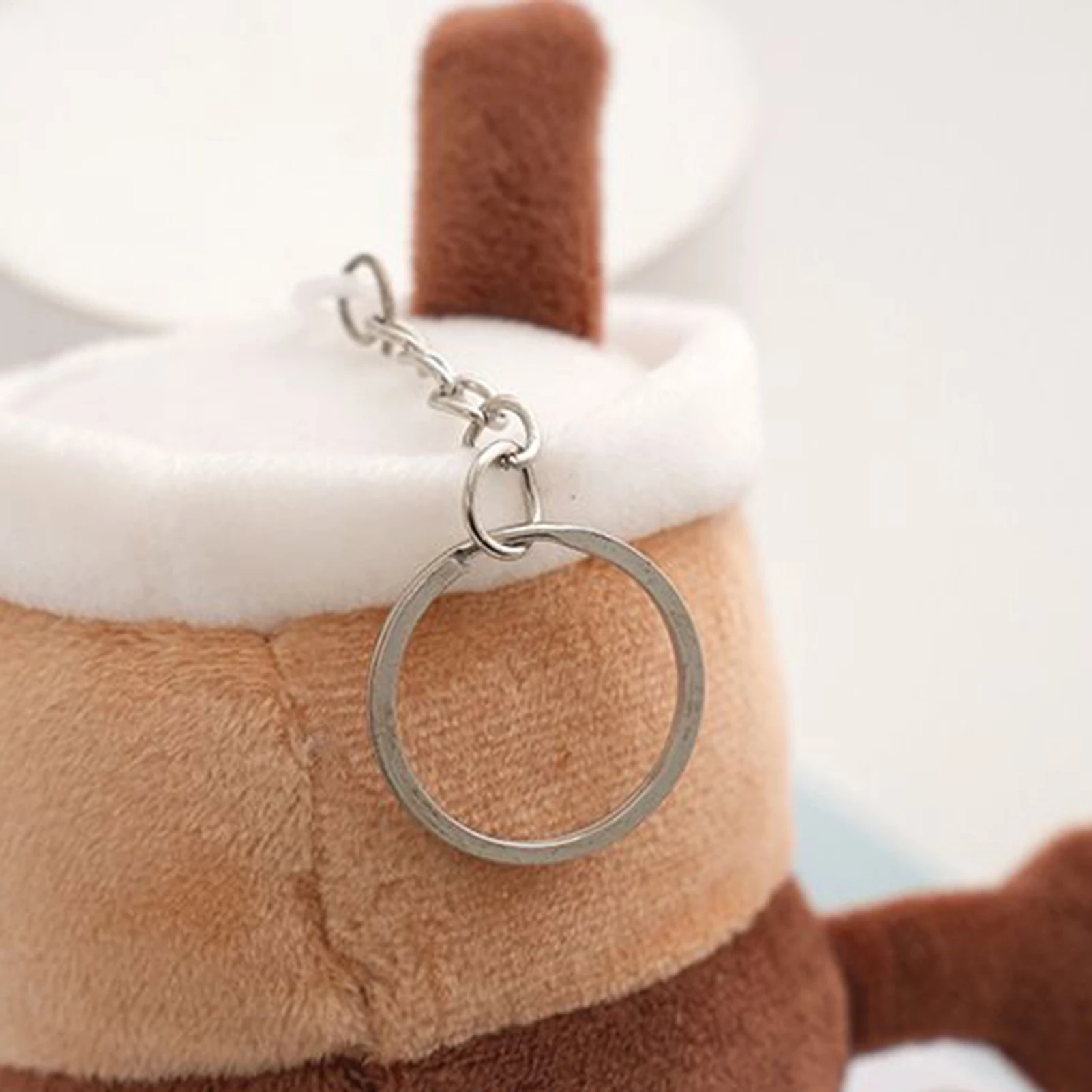 봉제 버블티 키체인 12cm 귀여운 플러시 백팩 참 장식 어린이 소녀 친구들 학교 파티 여행 생일 어린이날 선물