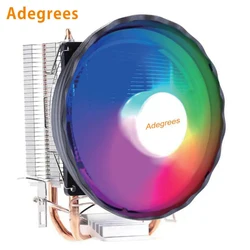 120MM X99 CPU Air Cooler 2 Heatpipes Processor CPU Fan 4PIN PWM for Intel LGA 2011 X79 1700 1366 1200 1151 1150 AM3 AM4 AM5