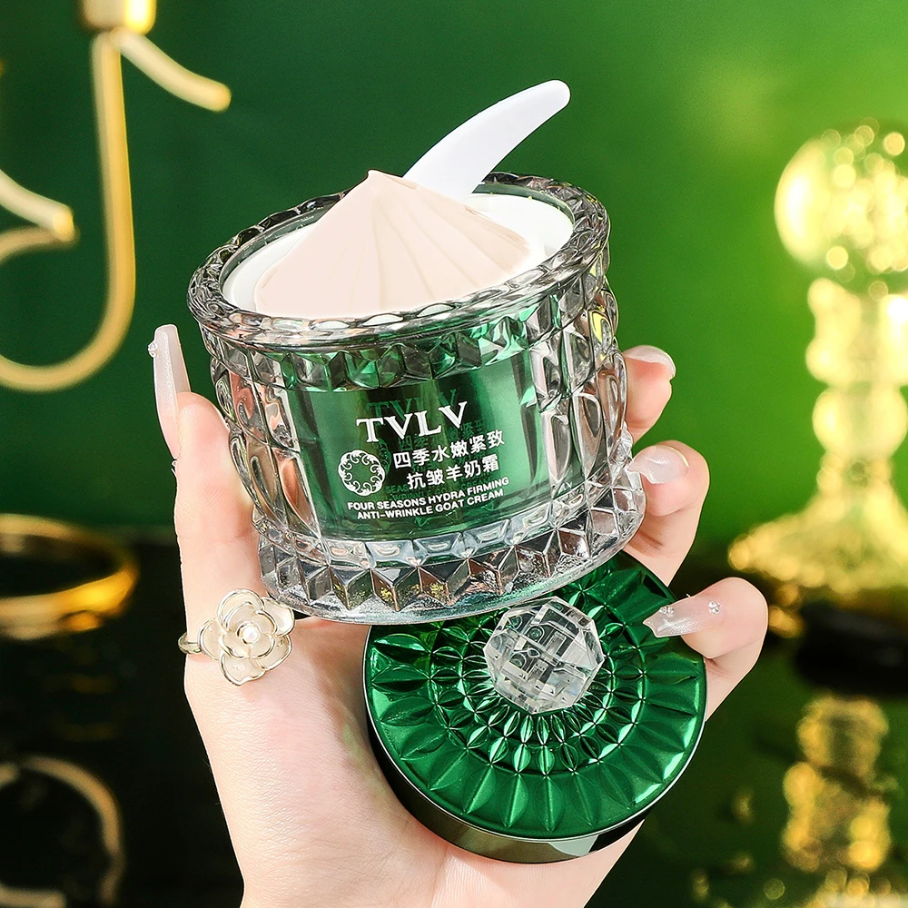 

Four Seasons Moisturize Firming Anti Wrinkle Goat Milk Cream Face Lifting Delicate Smooth Refreshing Face Cream Beauty Skin Care