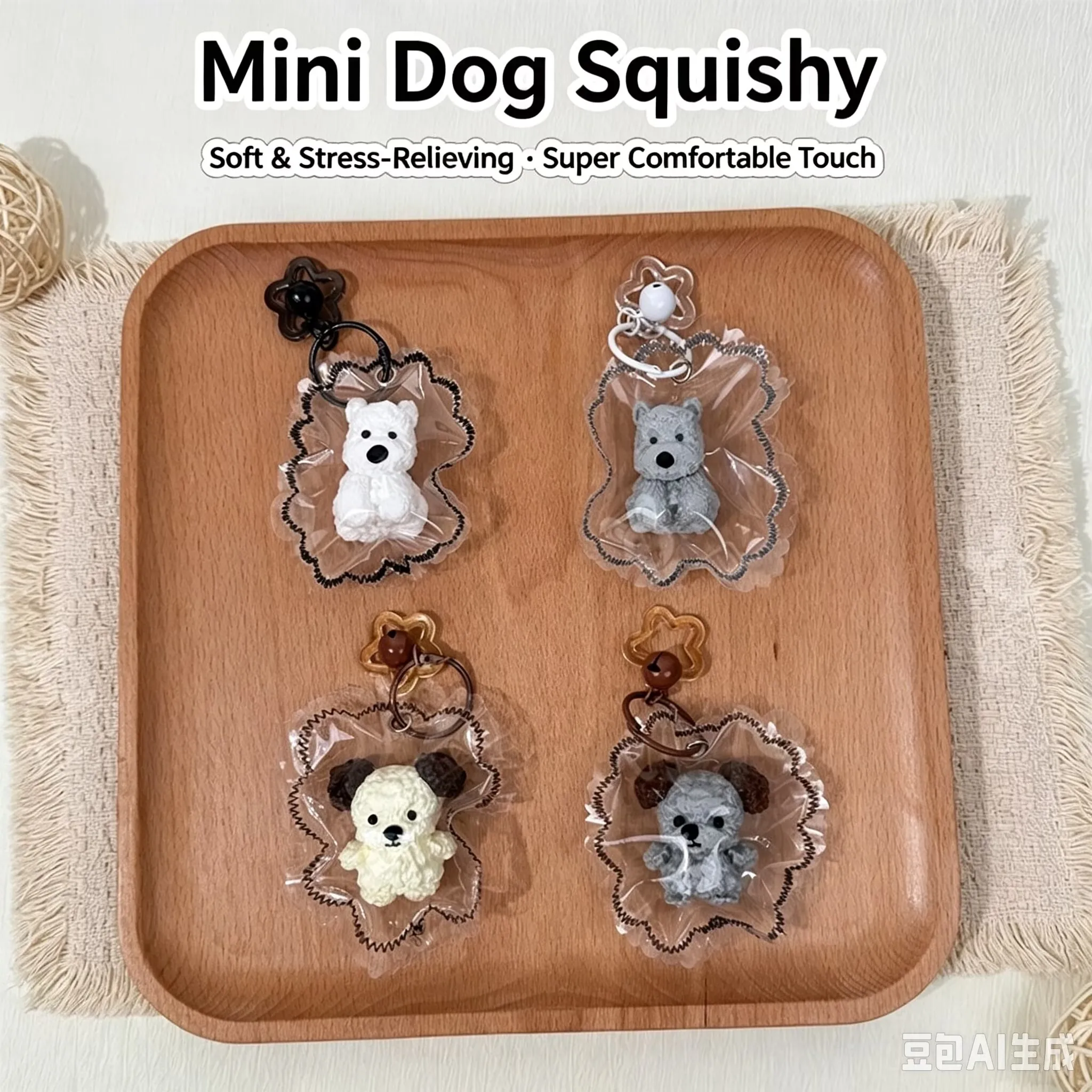 Cute Mini Dog West Highland Silicone Squeeze Toys Slow Rebound Super Soft Stress-Relieving Wonder Relieve Hand Relaxation Toy