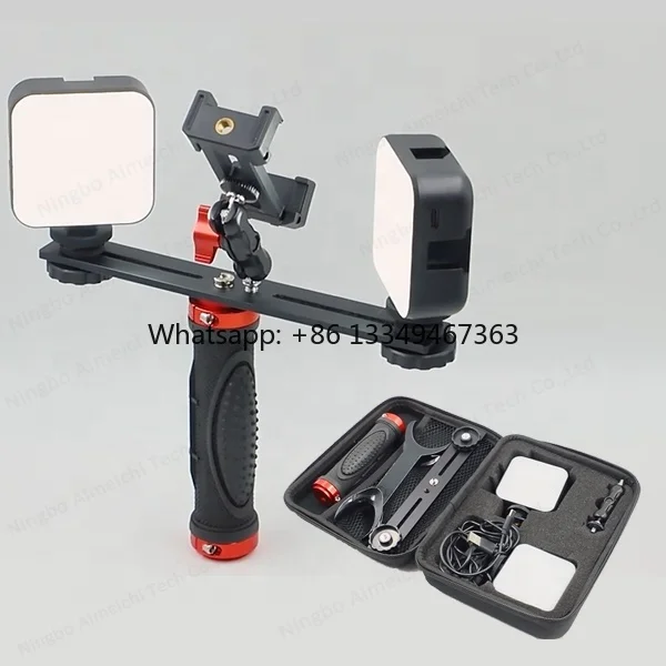 

Customized FL1002 Photographic LED Flash Light With 2 LEDs Twin Flash Photography LED Filling Lights