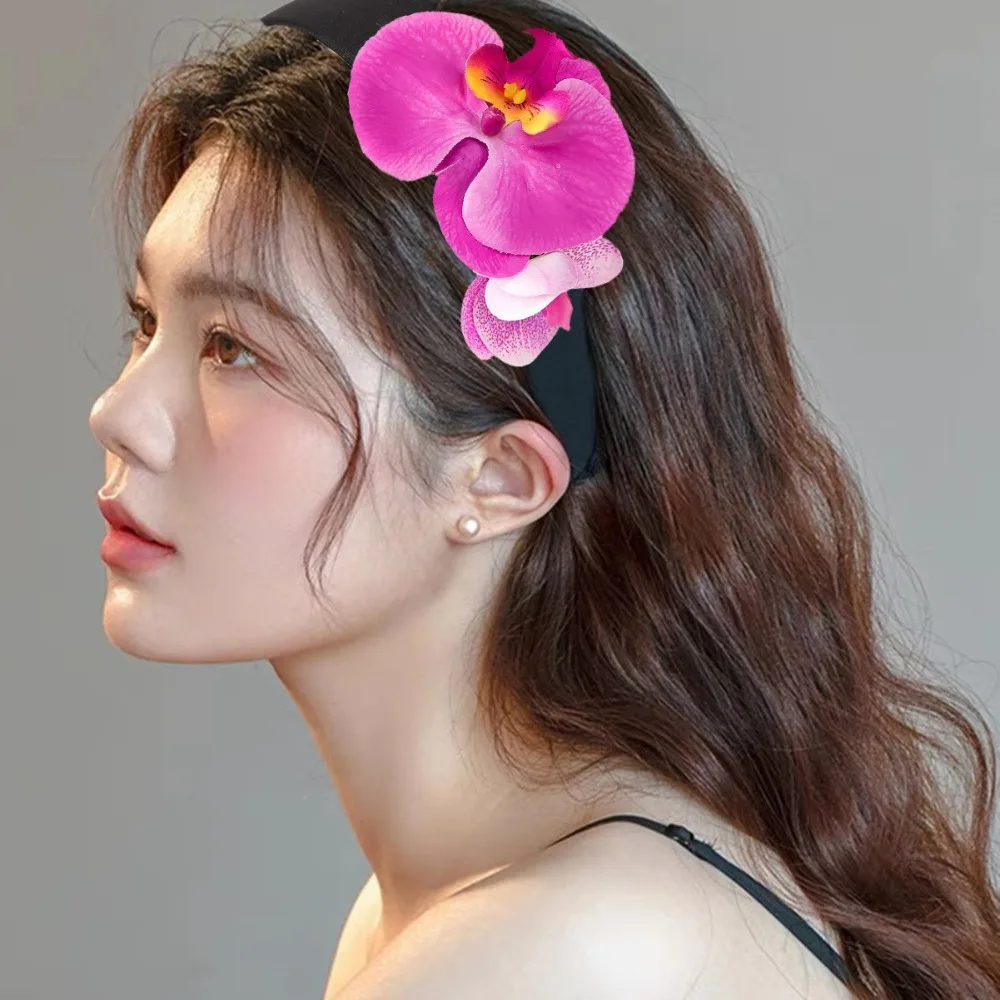 חופשה יצירתית פרח שיער הלהקה חוף הים חוף ים מתוק horchid ראש חופשה אופנה פרפר סחלב שיער חישוק