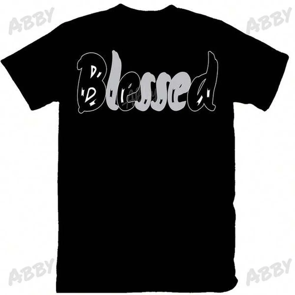 Blessed Shirt Match Jordans Retro 6 Black Chromes, Retro 6 Black Chromes Shirt, Black Chromes Sneaker Tee