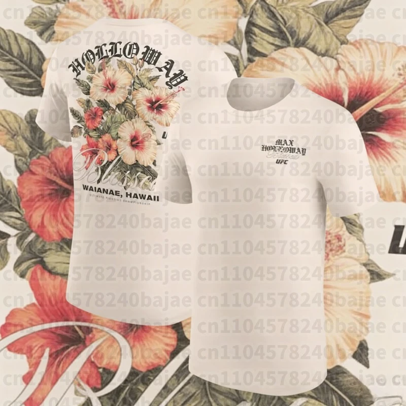 

Мужская футболка Sand Max Holloway UFC Furong Fashion Trend из 100% чистого хлопка с принтом