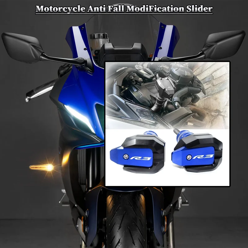 

For YAMAHA YZFR3 YZF-R3 YZFR25 YZF-R25 YZF Motorcycle Falling Protection Frame Slider Fairing Guard Anti Crash Pad Protector