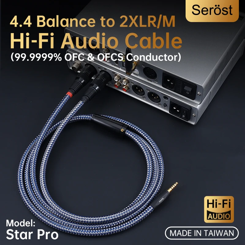 Music Audio Pro - Аудиокабель Serost StarPro 4.4 мм с