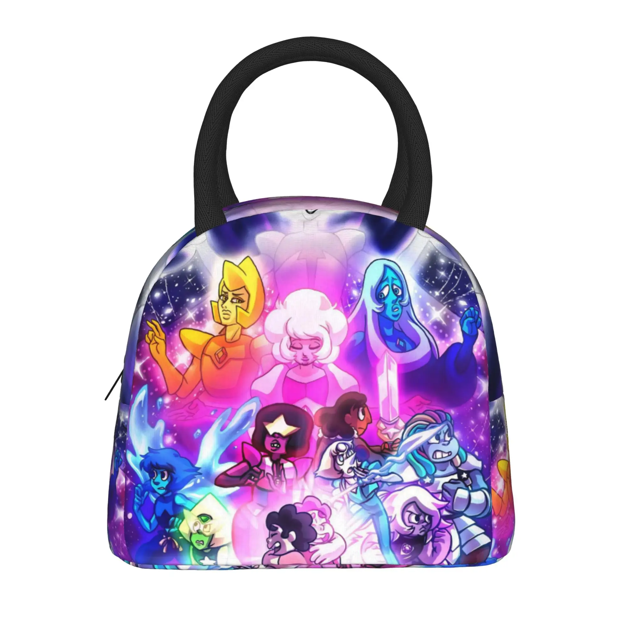 Crystal Gems Steven Universe  Lunch Bag For Child Lunch Box Fashion Outdoor Picnic Cooler Bag Waterproof Thermal Lunch Bags