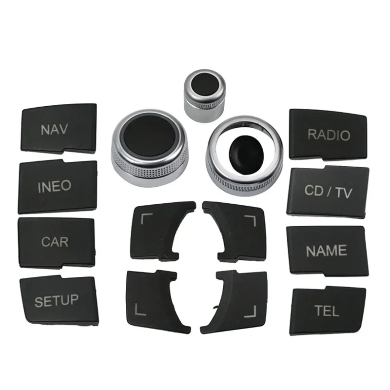 

For Audi A6L MMI Multimedia Switch Central Panel Button Cover 1pcs