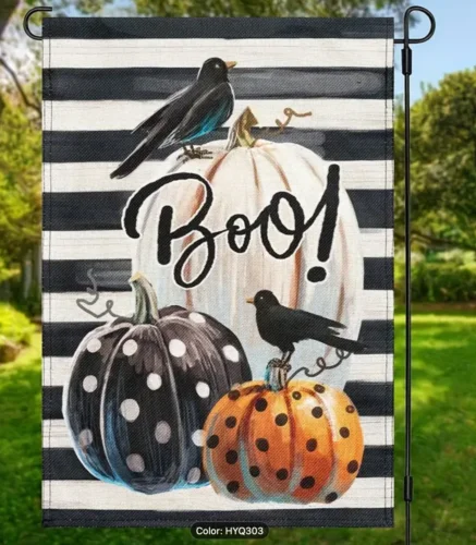 Halloween Garden Flag Vertical Double Sided, 12X18