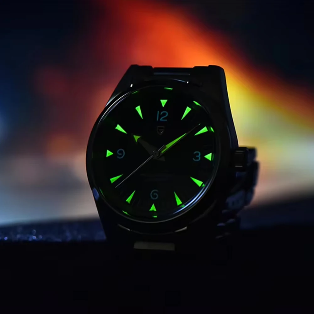 PAGANI DESIGN New 38mm Man Quartz Wristwatch VK31 Movement Sapphire Luminous Stainless Steel Waterproof Watch ﻿for Men