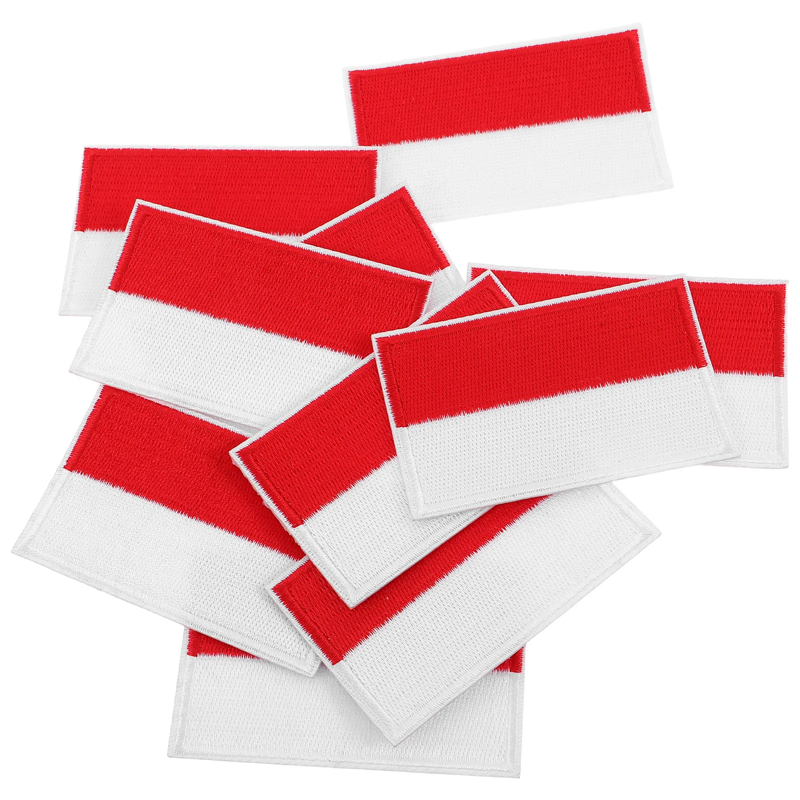 Sewing Indonesia - 10Pcs Indonesia Flag Patch Embroidered Cloth