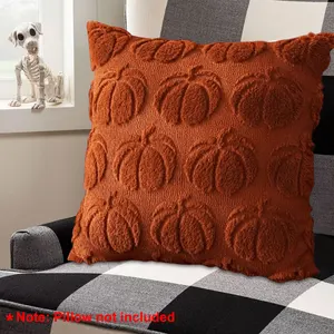 カボチャの落下枕カバーハロウィーンスロー枕カバーソファクッションケースぬいぐるみ枕クッションカバーハロウィーンの装飾 8つのベストセールスハロウィーン枕カバー-3