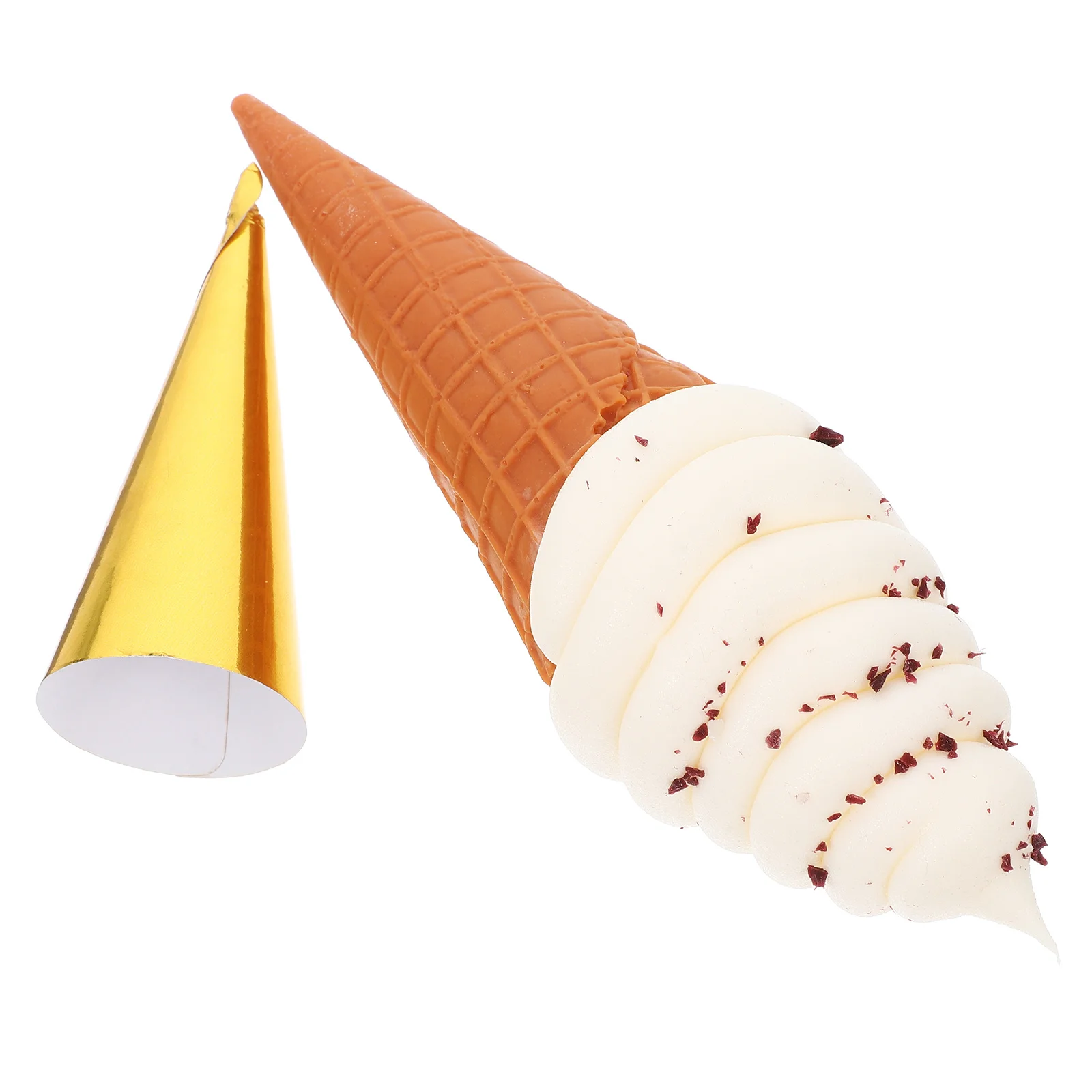 

Lifelike Ice Cream Decoration Artificial Dessert Display Accessory Fashionable Stable Material Excellent Workmanship
