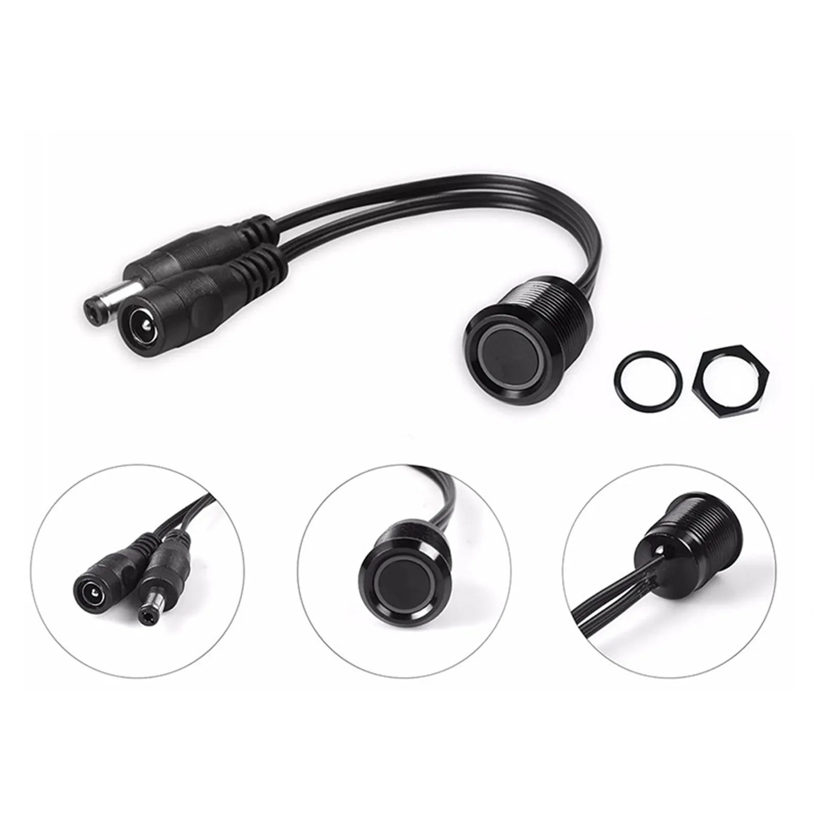 DC Sensor de Toque Conector do Interruptor, LED Strip Dimmer, Controlador Regulável, Fita Luz, 12V, 24V