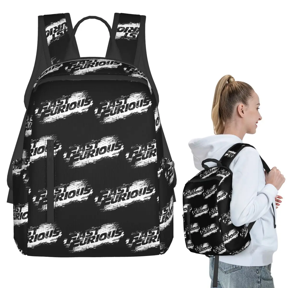 

Fast & Furious 9 Backpack Student BookBag Children School Bag Computer Shoulder Bags Boys Girls