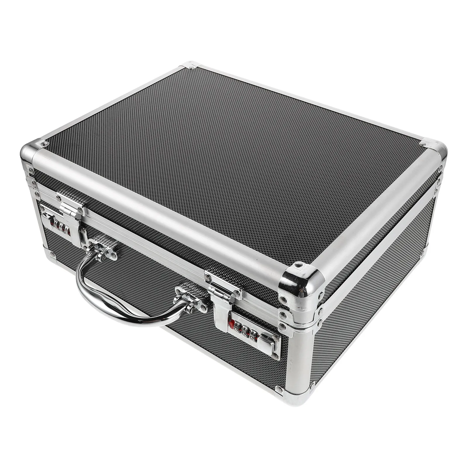 Aluminum Alloy Toolbox Portable Handheld Tool Storage Box Lock for DIY Home Office Travel Use Multifunctional Tool