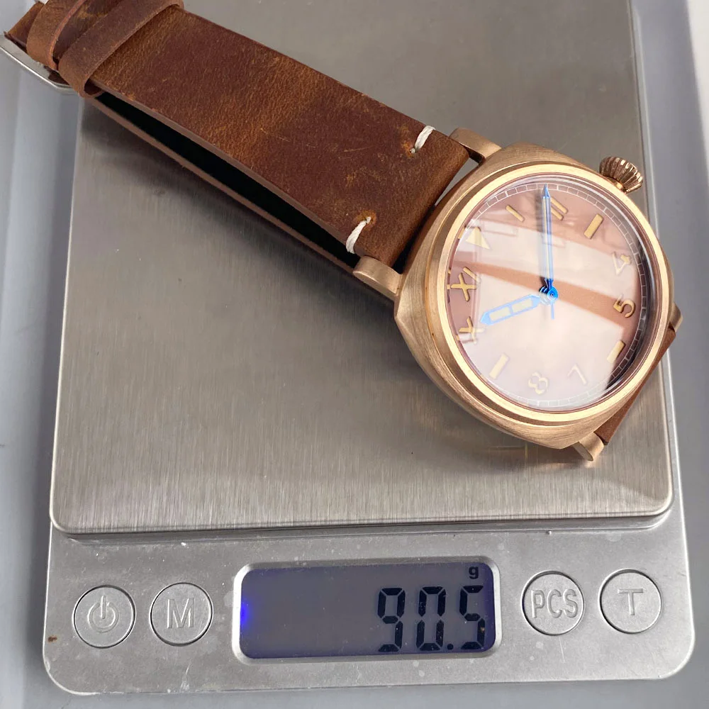 Tandorio 42mm CUSN8 Soild Bronze Case Sapphire Crystal 200M waterproof NH35Automatic Movement Watch Men California Dial Lume