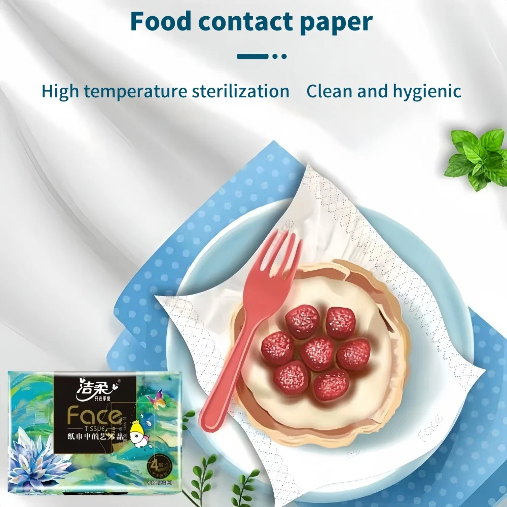 10 عبوات 200 قطعة/الحزمة من ورق التواليت 4 طبقات سميكة قابلة للترطيب مناديل الوجه رحلة المناديل المناديل الورقية للاستعمال مرة واحدة #4