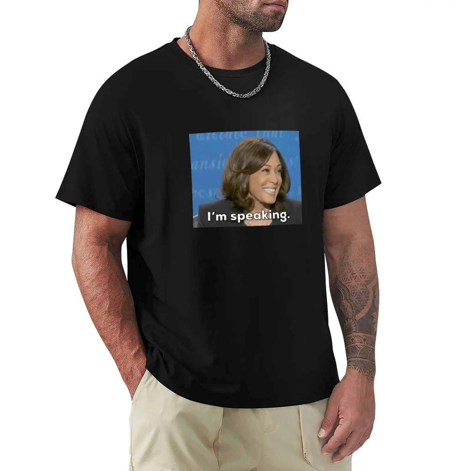 kamala harris debate i'm speaking T-Shirt Work Utility Short Sleeve Shirt