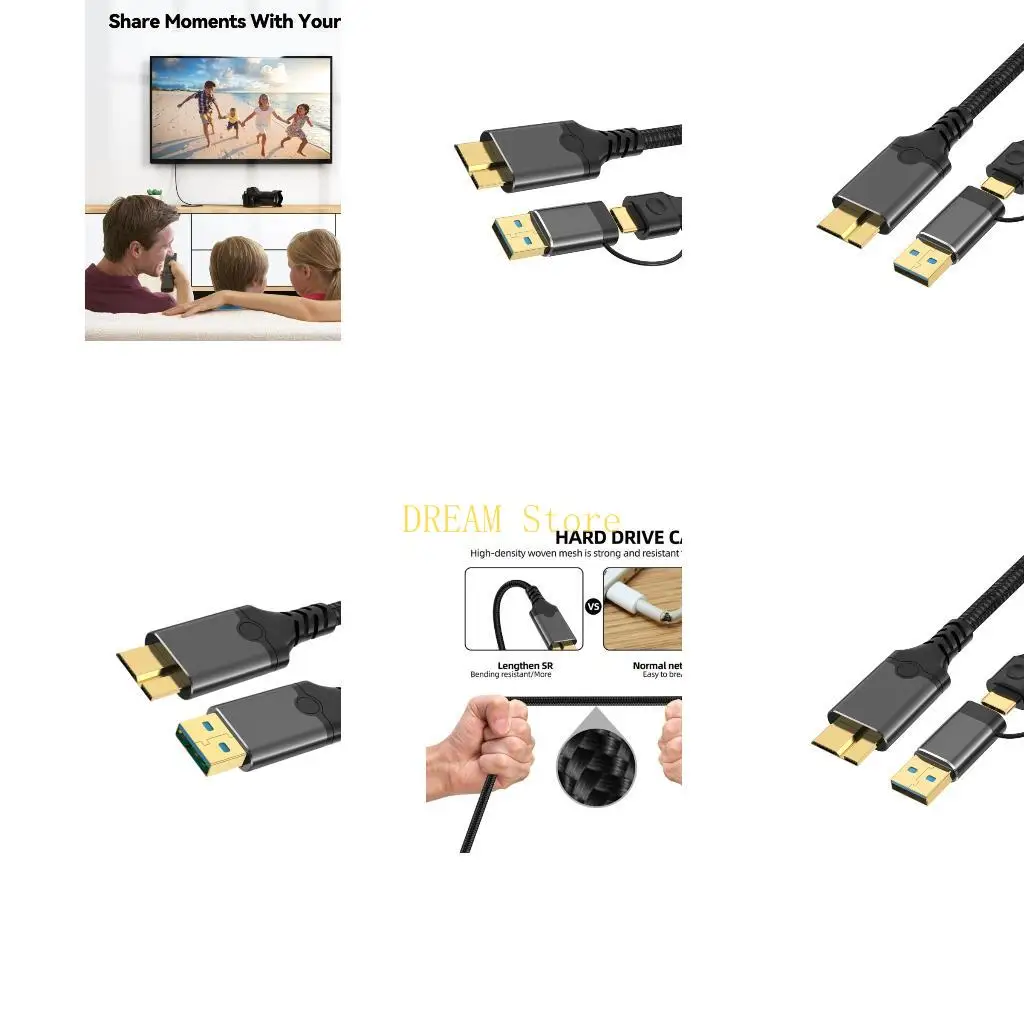 USB3.0 to MicroB Data Cord for Routine Charging and Transfer Needs Daily Best Sale