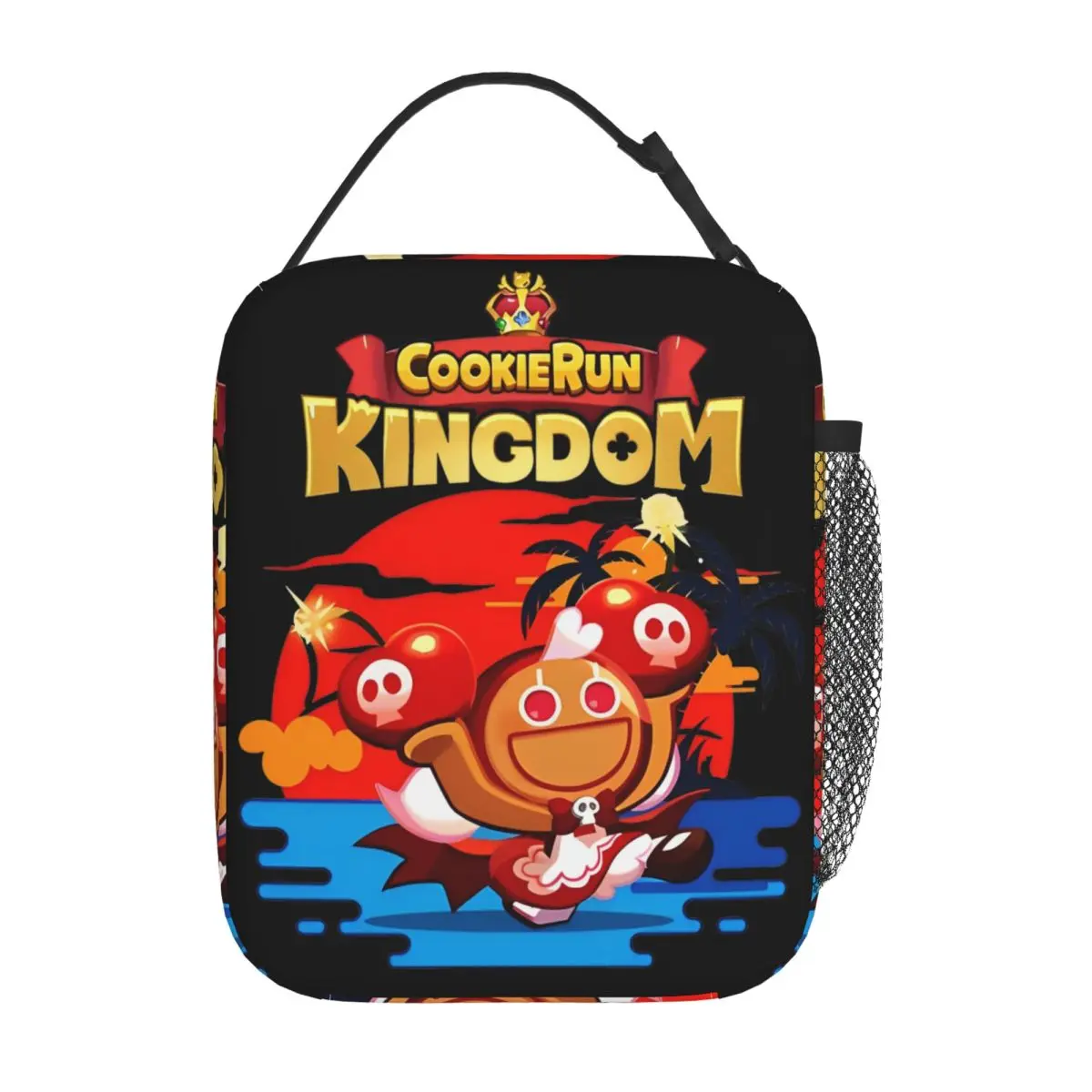 

Cookie Cherry Cookie Insulated Lunch Bags Thermal Bag Lunch Container Cookie Run Kingdom Large Tote Lunch Box Bento Pouch